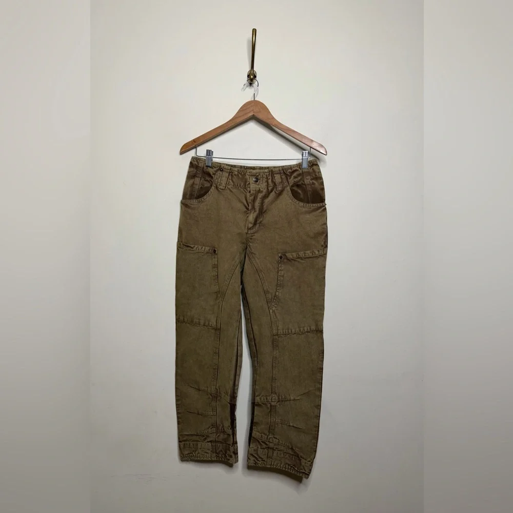 Free People Supersonic Slim Pant in Breen Brown